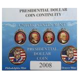 Colorized Presidential Dollar Coins, P&D