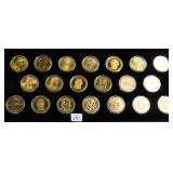 Twenty (20) Presidential Dollar Coins incl. PROOF