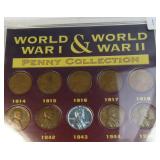 WW I and WW II One Cents Display