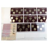 Eight (8) Denver Mint State Quarter Sets