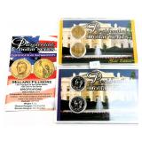 2010 Presidential Dollar Gold & Rhodium Plated