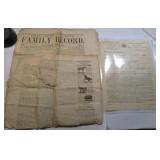 1868 Baltimore newspaper and 1945 Selective