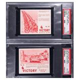 TWO (2) 1940 V406 Victory Gum Cards PSA Graded