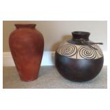 TWO (2) large pieces of Pottery, NO SHIP