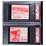 TWO (2) 1940 V406 Victory Gum Cards PSA Graded