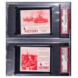 TWO (2) 1940 V406 Victory Gum Cards PSA Graded