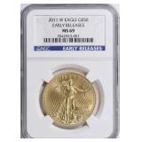 2011-W $50 One-Ounce Gold Eagle NGC MS-69