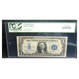 1934 $1 Silver Certificate 'FUNNYBACK' PCGS 66