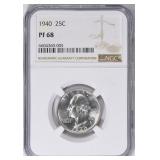 $7750 Guide: 1940 Washington Quarter NGC Proof-68