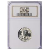 1953-S Silver Washington Quarter NGC MS-66