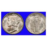 1945-D Mercury Dime PCGS MS-65+