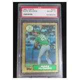 1987 Topps MARK McGWIRE (RC) PSA 8