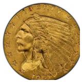 $2250 PCGS Guide Value: 1927 Indian Gold $2.5