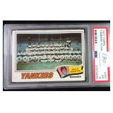 1977 Topps Yankees Team Card PSA 5
