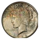 $30,000 PCGS Guide: 1922-S Peace $ MS-66 (Toned)