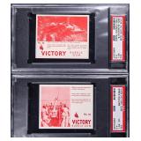TWO (2) 1940 V406 Victory Gum Cards PSA Graded