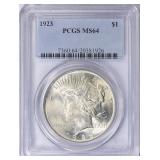 1923 Peace Silver Dollar PCGS MS-64