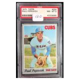 1970 Topps #258 PAUL POPOVICH Cubs PSA 8
