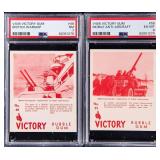 TWO (2) 1940 V406 Victory Gum Cards PSA Graded