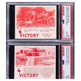 TWO (2) 1940 V406 Victory Gum Cards PSA Graded