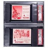 TWO (2) 1940 V406 Victory Gum Cards PSA Graded