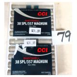 (20) CCI 3738 38 Special/357 Magnum Shot Shell
