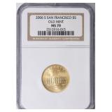 2006-S San Francisco Mint GOLD $5 NGC MS-70