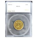 1914-S $5 Gold Indian, SEGS MS63
