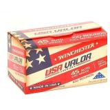 One Hundred (100) Winchester .45ACP 230 Grain