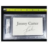 President Jimmy Carter Signed Page, PSA Authentic