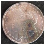 Toned 1882 Silver Morgan Dollar