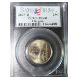 2005-D Oregon Quarter PCGS MS68 Satin Finish