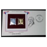 Postal Society 22KT Gold Replica Stamp &