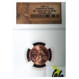 2009 Lincoln Cent, Formative Years, NGC BU FDOI