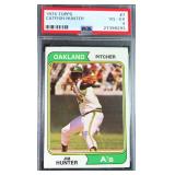 1974 Topps Catfish Hunter PSA 4