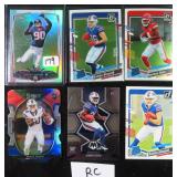 SIX (6) Football RC's incl Jadeveon Clowney.