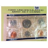 1988 UNC Mint Set, Sealed, U.S. Mint