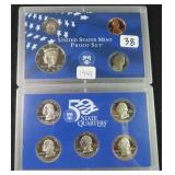 1999 U.S. Proof Set with Kennedy Half and State