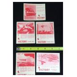 Five (5)  1940 V406 Victory Gum Cards