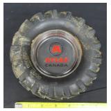 Vintage 6.5' ATLAS Farm Tractor Tire Ashtray