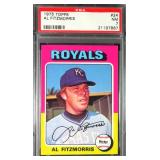 1975 Topps AL FITZMORRIS PSA 7
