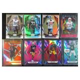 Eight (8) Serial #d Football Rookie Cards!