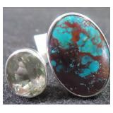 Chryso Colla & Sterling Silver Ring
