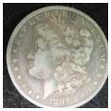 1891-O Silver Morgan Dollar