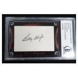 Billy Hoeft Signed 2017 Historic Script Card