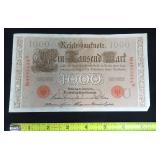 1910 1000 Reichs Bank Note
