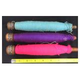 Three (3) Vintage Thread Spools/Bobbins