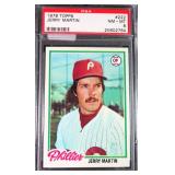 1978 Topps JERRY MARTIN PSA 8