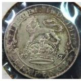 Silver 1912  Great Britain 6 Pence KM# 815
