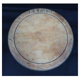 Early Carved 10.5' Bread Board, Used So Much